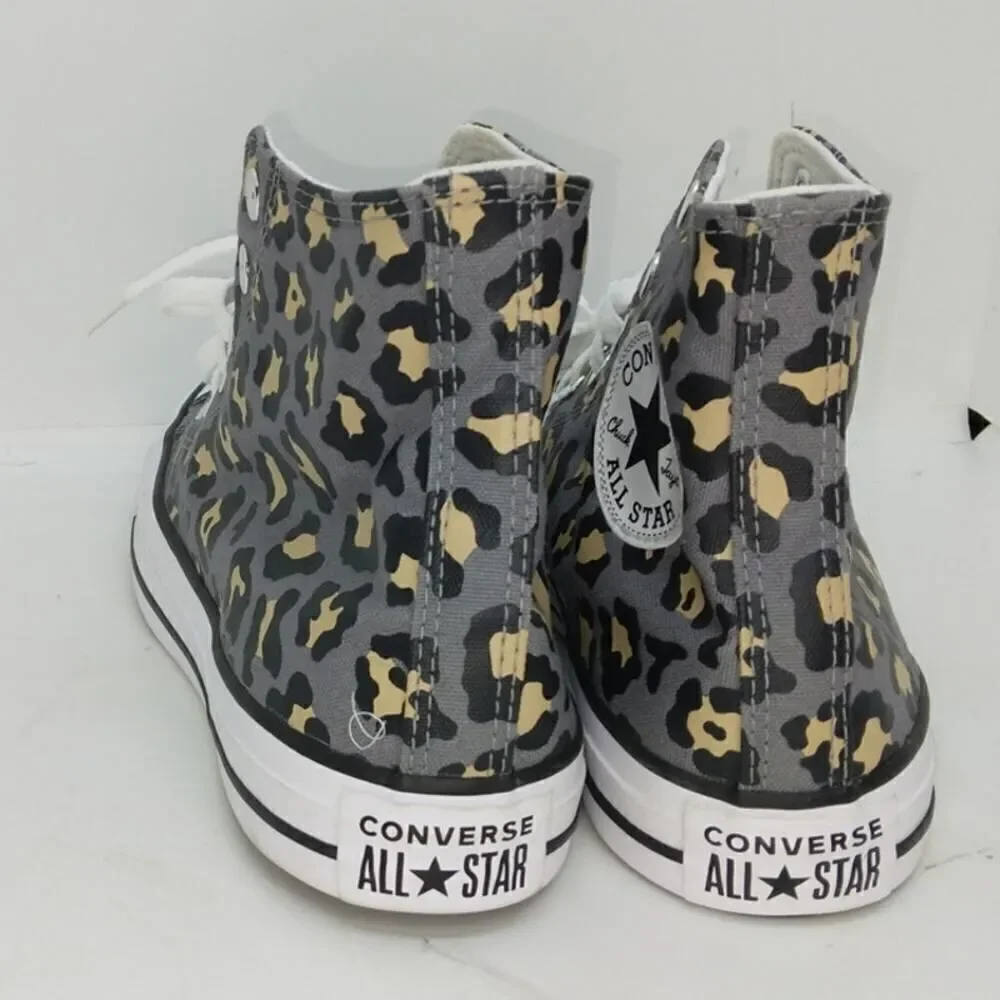 Converse Chuck Taylor AS Womens NEW w/Tags Gray/Black Leopard Sneakers-sz. 8 1/2 - Picture 5 of 7